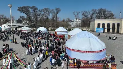 Жамбылцы широко отметили праздник весеннего равноденствия, фото - Новости Zakon.kz от 22.03.2023 17:14