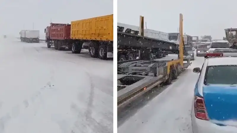 Три блокпоста выставлены на дорогах Туркестанской области из-за непогоды