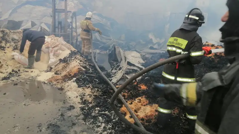 Пожар на рисовом заводе, Кызылординская область