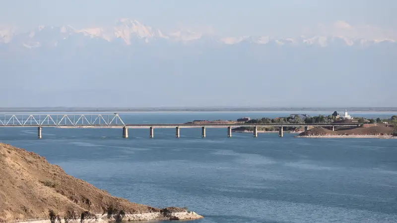 Как выглядят крупнейшие водохранилища Казахстана , фото - Новости Zakon.kz от 15.01.2024 11:10