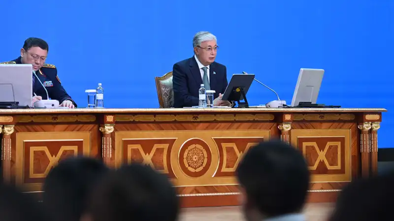 Глава государства Касым-Жомарт Токаев, расширенное заседание коллегии Министерства внутренних дел РК 
