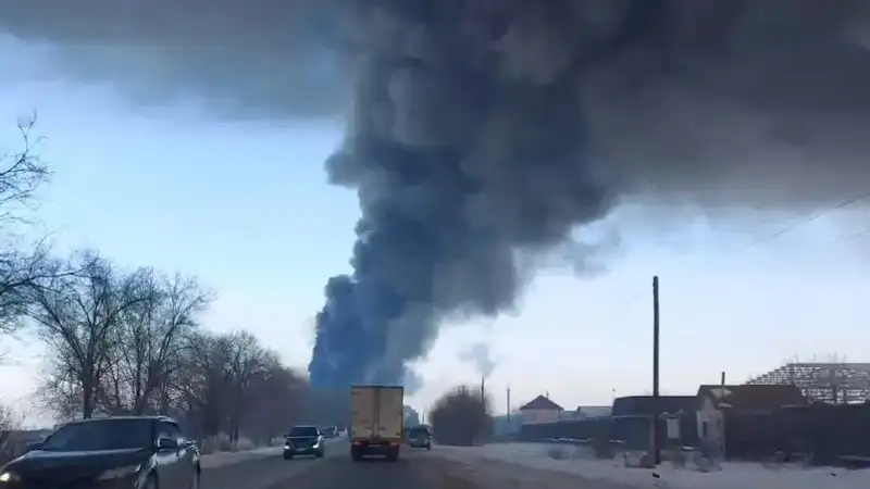 пожар в Алматинской области, фото - Новости Zakon.kz от 24.01.2024 15:37