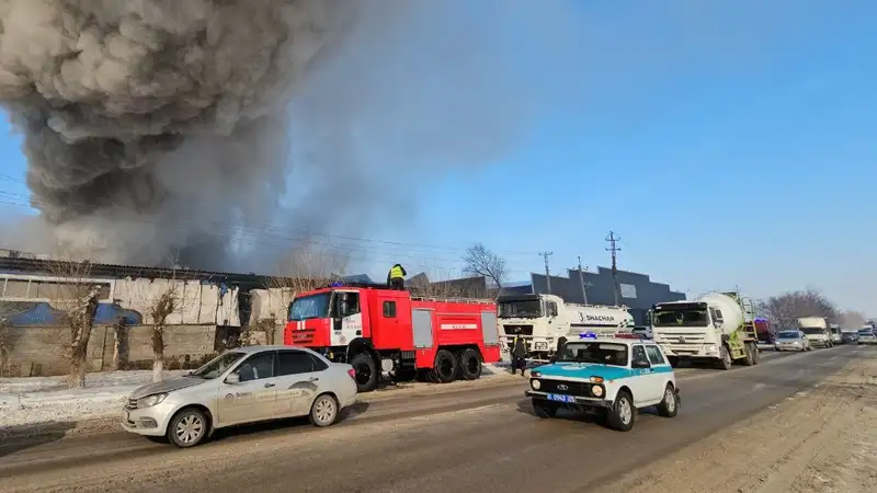 Пожар близ Алматы: ужасающие кадры с места событий