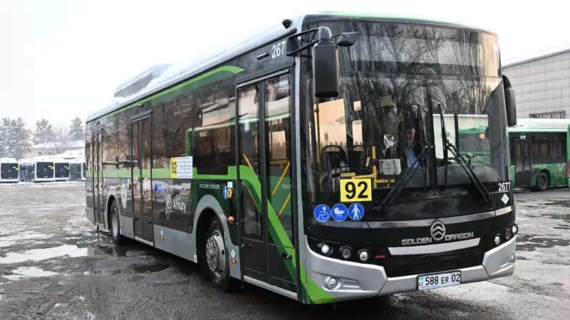 На маршрут №92 в Алматы вышли 25 новых автобусов, фото - Новости Zakon.kz от 24.01.2024 09:30