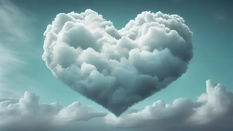 облако в форме сердца