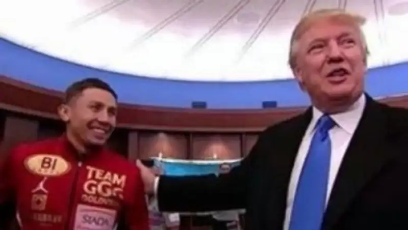 В Сети появилось видео с Трампом и Головкиным в раздевалке