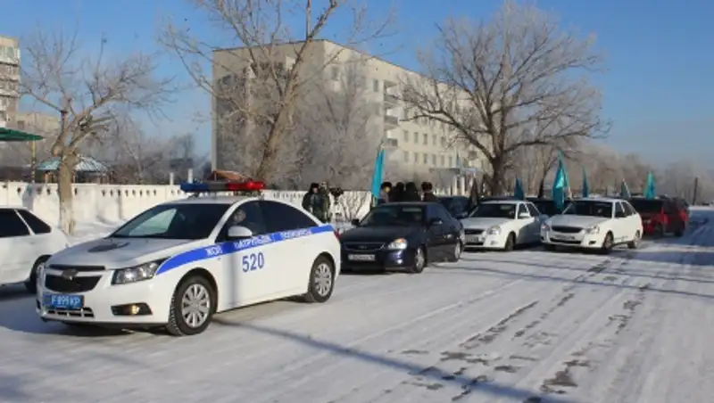 Дню Первого Президента в Семее посвятили автопробег по улицам города