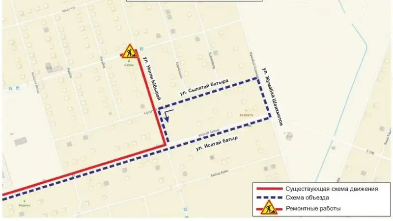 Схема движения маршрутов №35, 36, фото - Новости Zakon.kz от 02.10.2022 17:19