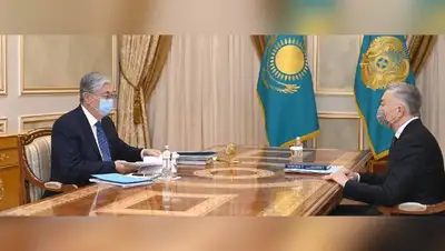 Отчет председателя Агентства по защите и развитию конкуренции Серика Жумангарина, фото - Новости Zakon.kz от 18.04.2022 19:13