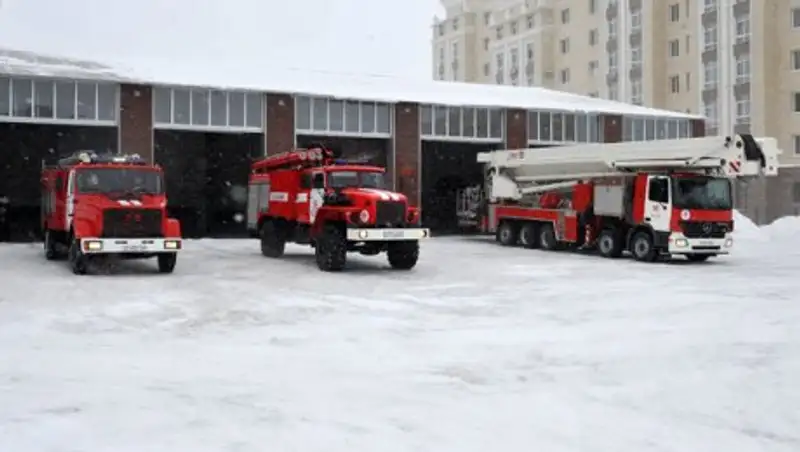 В Астане горел строящийся Конгресс-холл
