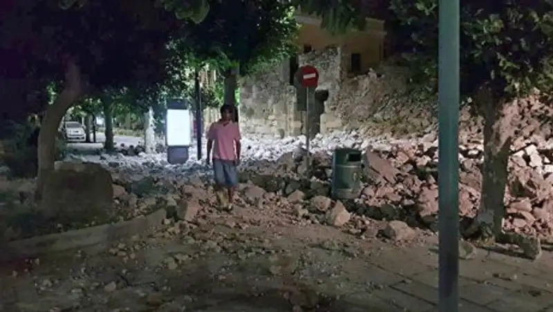 У греческого острова Кос произошли два сильных подземных толчка