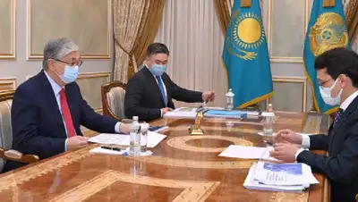  Касым-Жомарт Токаев, Багдат Мусин , фото - Новости Zakon.kz от 23.12.2021 19:48