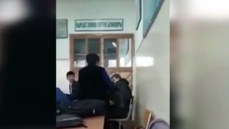 Избиение школьников учительницей сняли на видео
