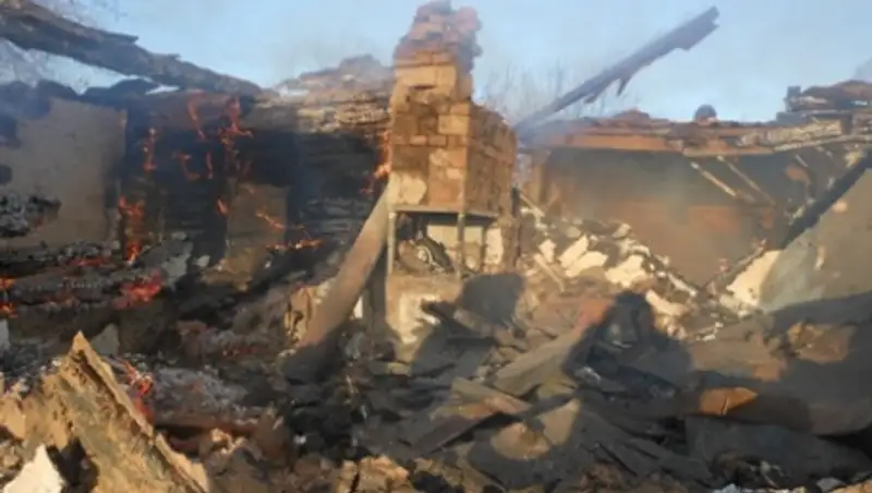 В СКО печной пожар унес две жизни