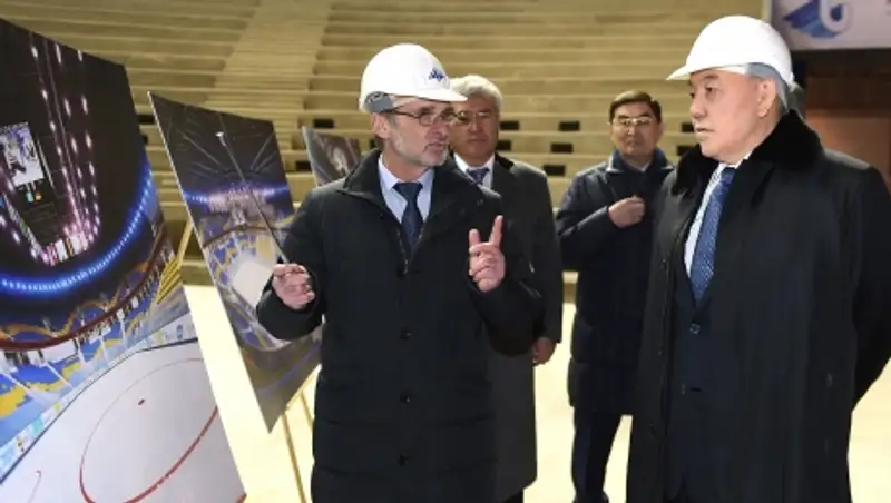 Нурсултан Назарбаев посетил главный объект Универсиады