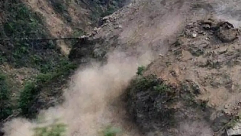 В Алматинской области сошел оползень 