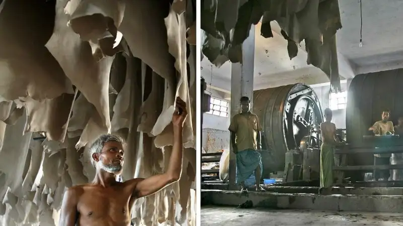 В Бангладеше сосредоточено большое число фабрик, шьют большую часть повседневной одежды, кожевенная фабрика, фото - Новости Zakon.kz от 25.04.2023 15:13