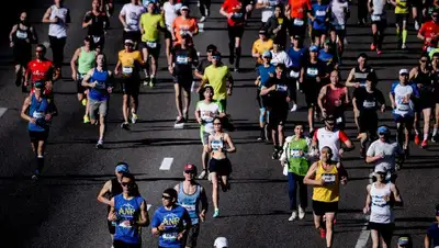 марафон, Нур-Султан, перекрытие дорог, фото - Новости Zakon.kz от 14.06.2022 15:33