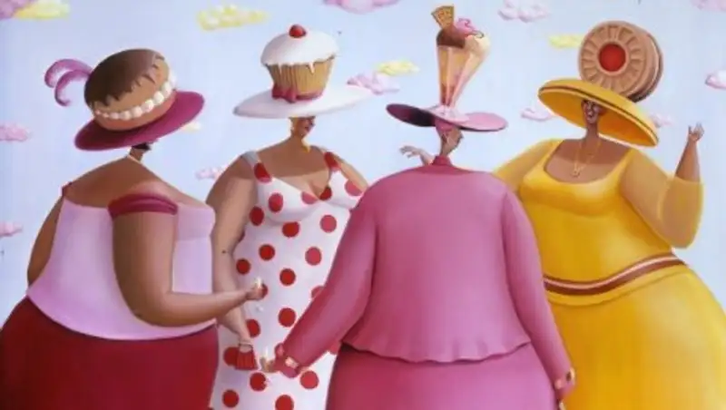 22 картины от художницы, которая считает, что толстушки счастливее худых