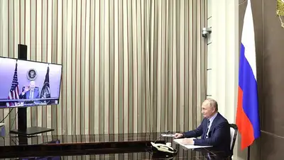 Вторая встреча президентов РФ и США, фото - Новости Zakon.kz от 10.12.2021 15:10
