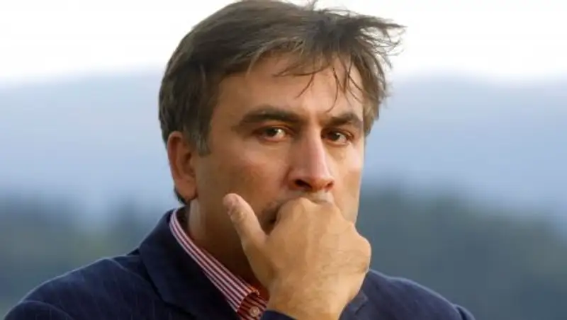 В Тбилиси к посольству США принесли гроб с чучелом Саакашвили