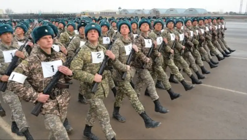 В Астане проходит подготовка военнослужащих и техники к военному параду