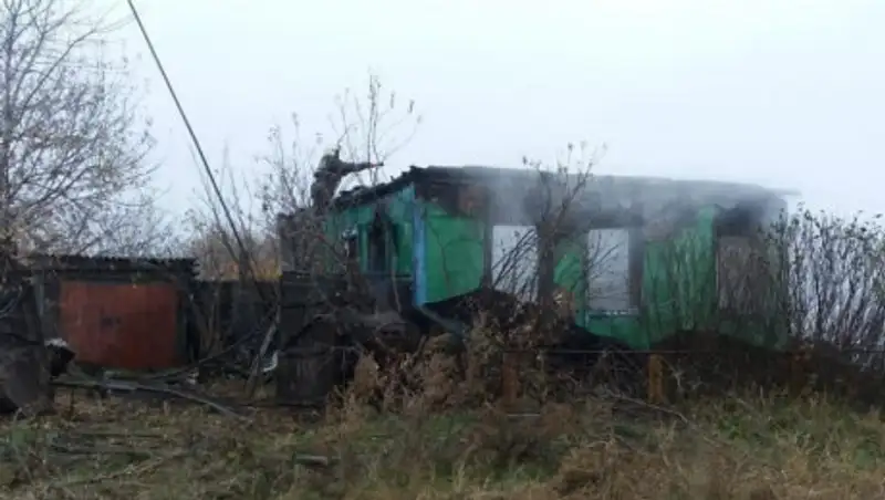Пенсионер сгорел в своем доме в СКО