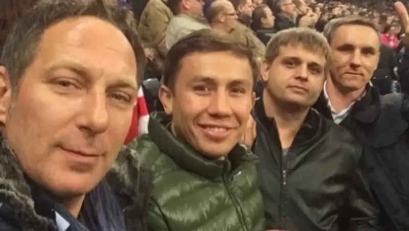 Геннадий Головкин побывал на матче «Бавария» — «Рома»