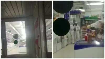 Люди в спецодежде из магазина напугали жителей Степногорска, фото - Новости Zakon.kz от 28.03.2023 14:25
