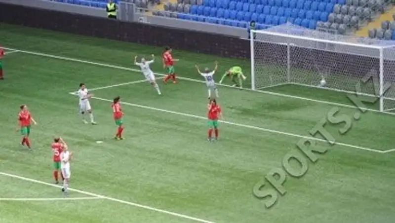 Казахстанские футболистки разгромили Болгарию