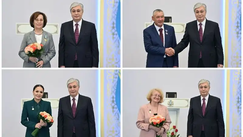 Акорда опубликовала фото и видео Токаева с награжденными казахстанцами, фото - Новости Zakon.kz от 22.10.2022 14:28