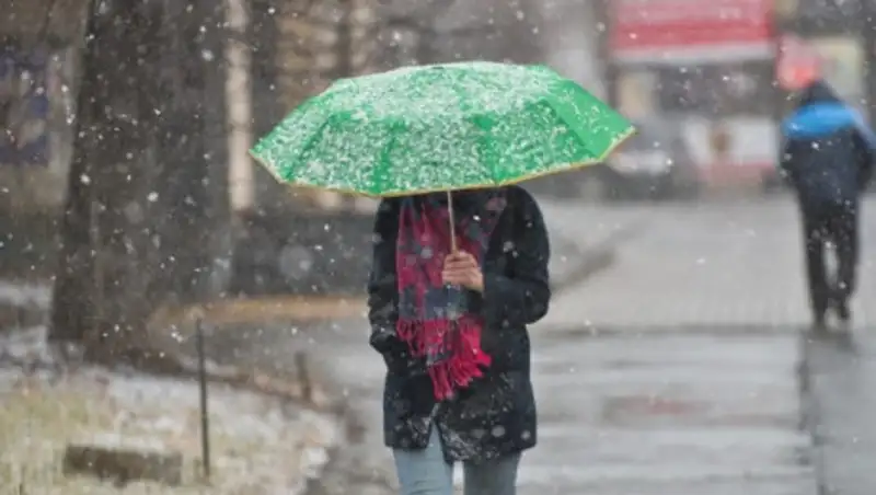 20 марта казахстанцев ожидают осадки в виде дождя и мокрого снега