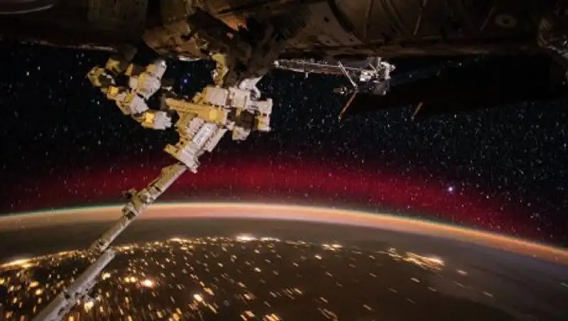 Астронавт NASA показал вид северного сияния с борта МКС