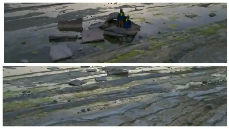 Обмелевший Каспий в очередной раз сняли на видео