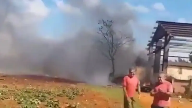Опубликовано видео с места крушения военного самолёта на Кубе