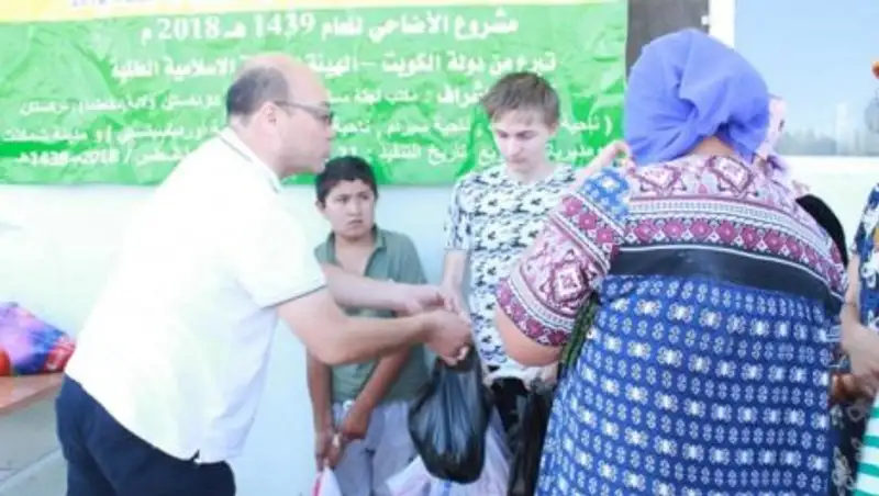 Сотне семей Казахстана жертвенное мясо на Курбан-байрам подарили кувейтцы