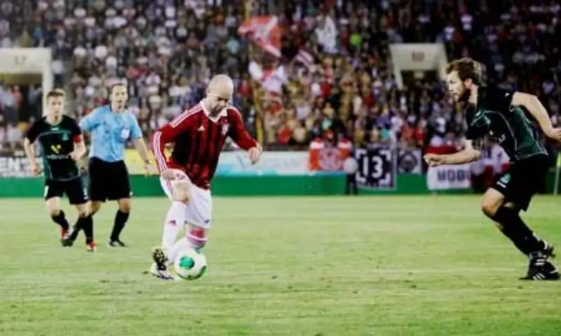 «Актобе» в первом матче третьего отборочного раунда Лиги Европы победил исландский «Брейдаблик» - 1:0 (фото), фото - Новости Zakon.kz от 02.08.2013 15:15