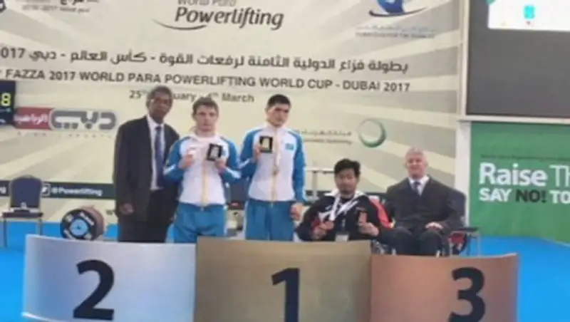 Казахстанские пауэрлифтеры-паралимпийцы завоевали медали на Кубке мира в Дубае
