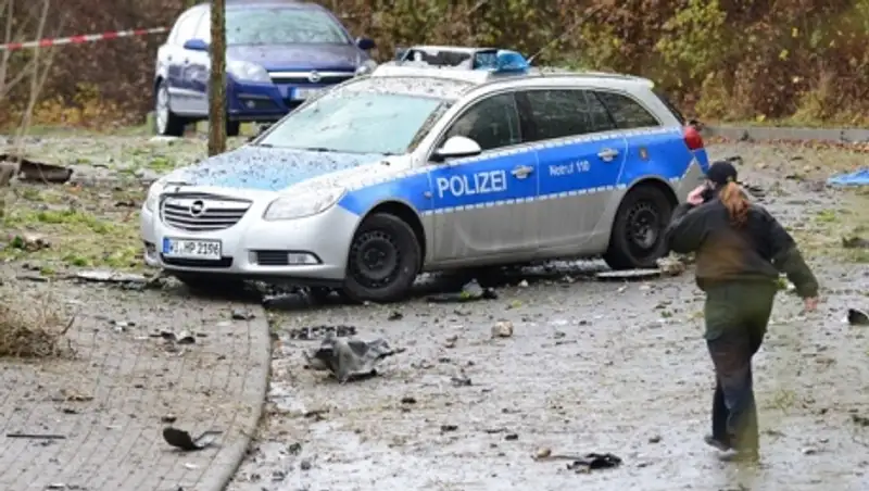 В Германии мужчина взорвал себя на глазах у полицейских