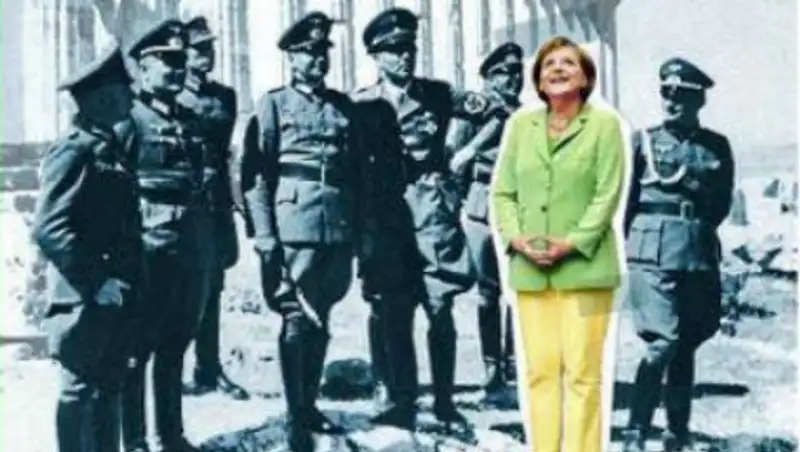 Журнал Spiegel поместил на обложку Меркель в окружении нацистов