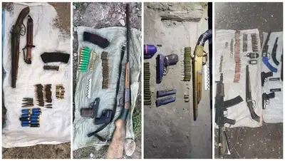 тараз, беспорядки-2022, оружие, схрон, обнаружение, полиция, фото - Новости Zakon.kz от 06.05.2022 12:06