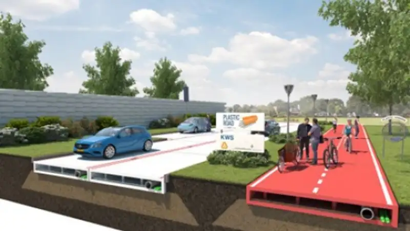 Компания из Нидерландов предложила строить в США пластиковые дороги