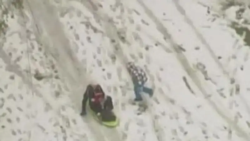 В Австралии неожиданно выпал снег