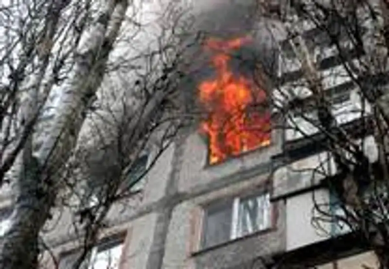 В Шымкенте две женщины погибли в пожаре, произошедшем утром после новогодней ночи, фото - Новости Zakon.kz от 02.01.2012 16:38