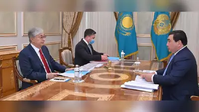 акорда, Токаев, Жазыкбаев, встреча, фото - Новости Zakon.kz от 03.05.2022 16:06