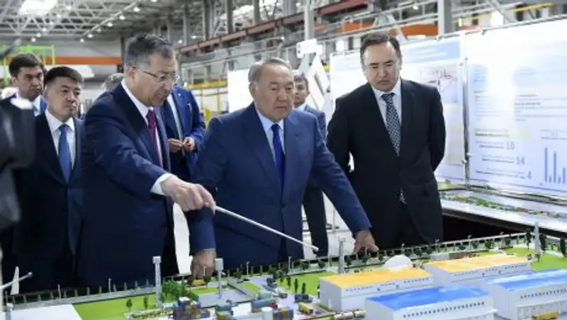 Глава государства побывал в ТОО «Gold Aluminum»