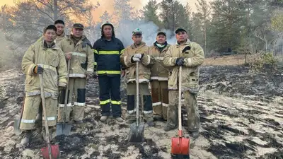 МЧС опубликовало фотографии пожарных с Абайской области, фото - Новости Zakon.kz от 14.06.2023 14:32