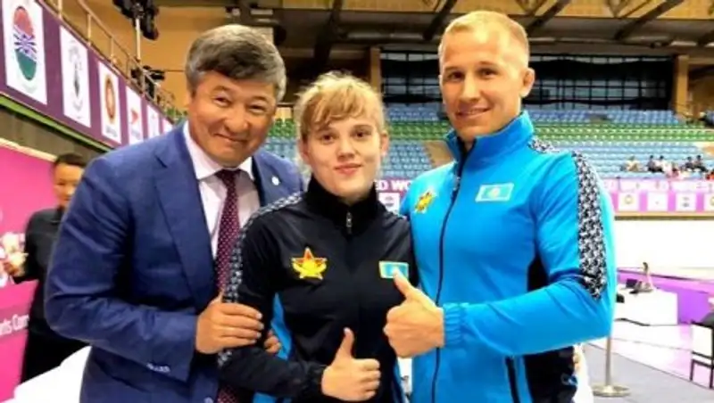 Казахстанская спортсменка стала чемпионом Азии по борьбе