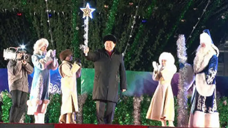 1 декабря Президент РК зажжет главную новогоднюю елку страны