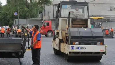 ремонт дорог в Алматы перекрытие улицы Розыбакиева, фото - Новости Zakon.kz от 19.09.2022 17:45